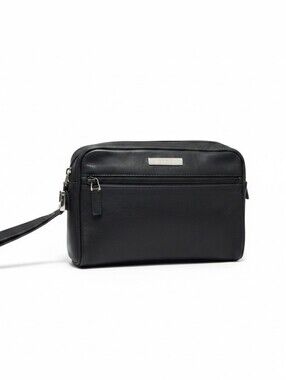 Gucci Unisex Vintage Second Bag Clutch Toiletry Case Calf Leather Made In Italy